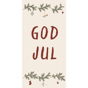 Juleservietter- aflange <br><br>16 stk./pk <br><br> God jul og juleranke <br><br>