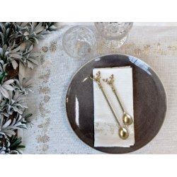 Juleske med kronhjort <br><br> stor - L 19 cm <br><br> 