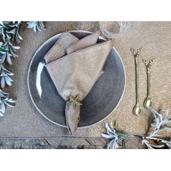 Juleske med kronhjort <br><br> stor - L 19 cm <br><br> 