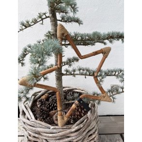 Rattan dekorationsstjerne <br><br> Mini <br><br> L38 x B38 x D2 cm <br><br>