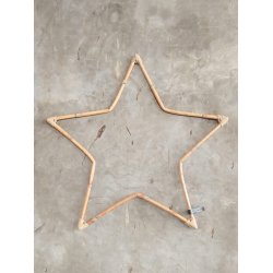 Rattan dekorationsstjerne <br><br> Mega <br><br> L80 x B80 x D2 cm <br><br>