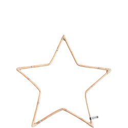 Rattan dekorationsstjerne <br><br> Mega <br><br> L80 x B80 x D2 cm <br><br>