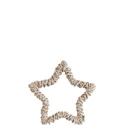 Rattan dekorationsstjerne <br><br> Kubu <br><br> Maxi <br><br> L58 x B58 x D6 cm <br><br>