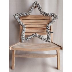 Rattan dekorationsstjerne <br><br> Kubu <br><br> Mega <br><br> L80 x B80 x D7 cm <br><br>
