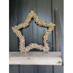 Rattan dekorationsstjerne <br><br> Kubu <br><br> Mini <br><br> L38 x B38 x D5 cm <br><br>