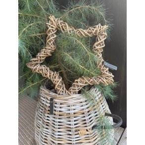 Rattan dekorationsstjerne <br><br> Kubu <br><br> Mini <br><br> L38 x B38 x D5 cm <br><br>