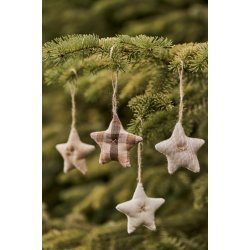 Lille stofstjerne <br><br> H8,5 cm <br><br> Vlg variant <br><br> 