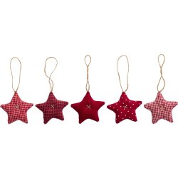 Lille stofstjerne <br><br> H8,5 cm <br><br> Vlg variant <br><br> 