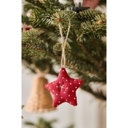 Lille stofstjerne <br><br> H8,5 cm <br><br> Vlg variant <br><br> 