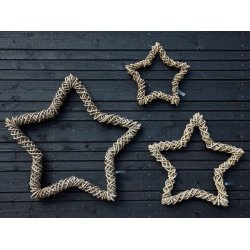 Rattan dekorationsstjerne <br><br> Kubu <br><br> Mini <br><br> L38 x B38 x D5 cm <br><br>