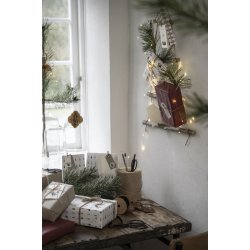 Juletr af grene og jutesnor <br><br> H 70 cm <br><br>