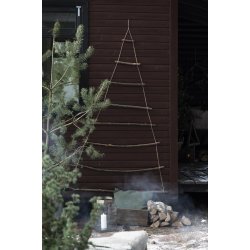 Juletr af grene og jutesnor <br><br> H 70 cm <br><br>