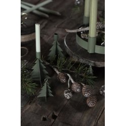 Metal juletr <br><br> Stvgrn <br><br>