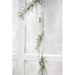 Juletrer m. snor <br><br> hvid porceln <br><br> st af 3 stk. <br><br>