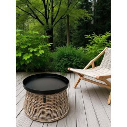 Maxi rattan <br> opsats/juletr�sskjuler <br><br> konisk <br><br> Kubu <br><br> �45/60 x H30 cm <br><br>