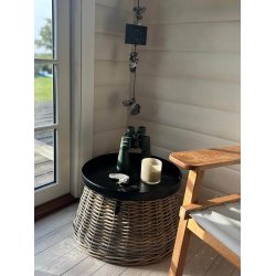 Maxi rattan <br> opsats/juletr�sskjuler <br><br> konisk <br><br> Kubu <br><br> �45/60 x H30 cm <br><br>