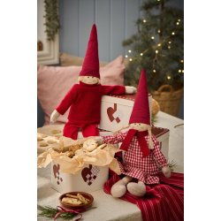 Kagedse <br> m. flettede julehjerter <br><br> firkantet <br><br>11,2 x 12,1 x 16,1 cm <br><br>