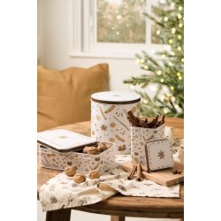Kaged�se <br><br> m/ motiver af julens krydderier <br><br> firkantet <br><br> 8,7 x 12,5 cm <br><br>