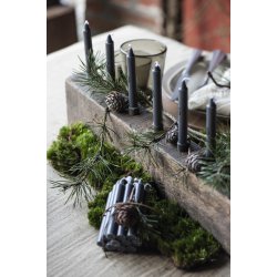  Kalenderlys 1-24 kertelys <br><br> mrkegr m. sorte tal  <br><br> 