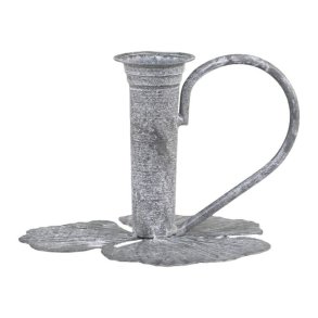 Kammerstage m. blade <br><br> t/ bedelys <br><br> antique zink