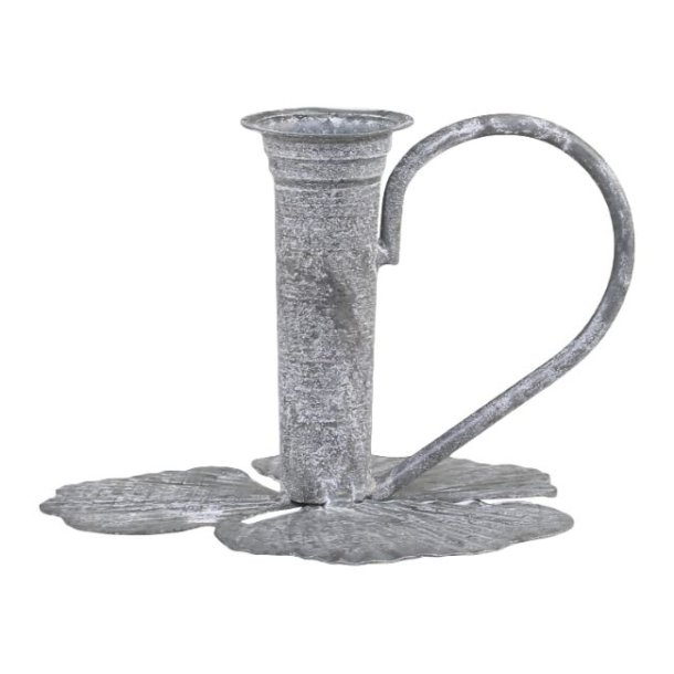 Kammerstage m. blade <br><br> t/ bedelys <br><br> antique zink