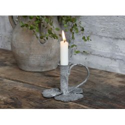 Kammerstage m. blade <br><br> t/ bedelys <br><br> antique zink