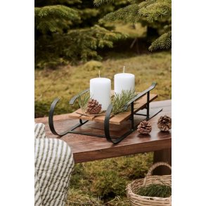 Dekok�lk <br><br> sort m. tr�s�de <br><br> L 50 cm <br><br>