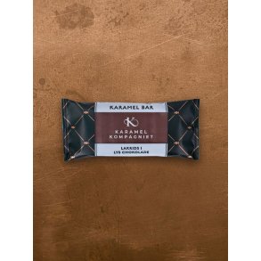 Karamel Bar <br><br> Lakridskaramel med lys chokolade <br><br> 