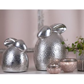 Keramik hare <br><br> 14 cm <br><br> 2. sortering