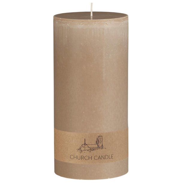 Kirkelys - Svanem�rket <br><br>Rustik h�r <br><br> H: 20 �: 9,6 cm <br><br>  ca. 120 t <br><br>