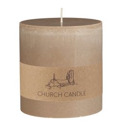 Kirkelys - Svanem�rket <br><br>Rustik h�r <br><br> H: 10 �: 9,6 cm <br><br>  ca. 60 t <br><br>