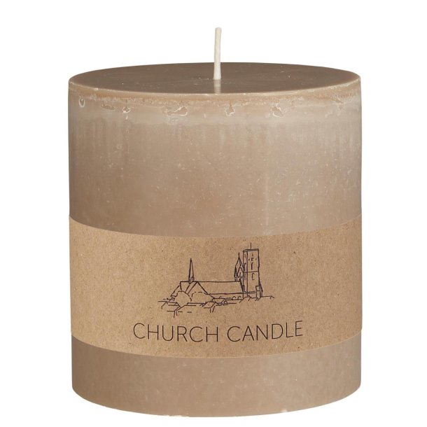 Kirkelys - Svanem�rket <br><br>Rustik h�r <br><br> H: 10 �: 9,6 cm <br><br>  ca. 60 t <br><br>