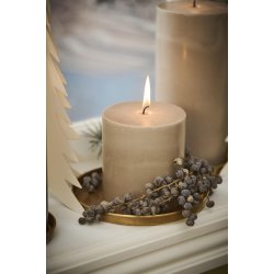 Kirkelys - Svanem�rket <br><br>Rustik h�r <br><br> H: 10 �: 9,6 cm <br><br>  ca. 60 t <br><br>