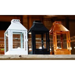Mini lanterne <br><br> 17 x 17 x 33,5 cm <br><br> Kobber