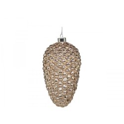 Kmpe kogle m. glimmer <br><br> LED <br><br> 20 cm 