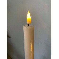 LED Kronelys <br><br> 2-pk <br><br> hvid <br><br> h 15 cm <br><br>