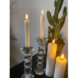 LED Kronelys <br><br> 2-pk <br><br> hvid <br><br> h 15 cm <br><br>