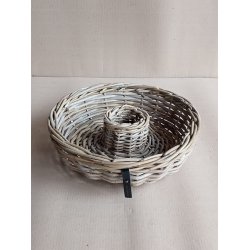 Rattanbakke m/ hul i midten <br><br> Kubu <br><br> �45 x H12 cm <br><br>