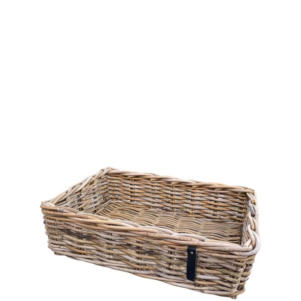 Firkantet rattanbakke <br><br> Kubu  <br><br> Maxi - 45 x 32 x 13 cm