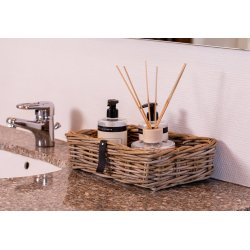 Firkantet rattanbakke <br><br> Kubu  <br><br> ST af 3 str.