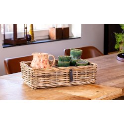 Firkantet rattanbakke <br><br> Kubu  <br><br> ST af 3 str.