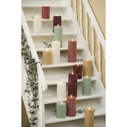 LED rustik bloklys <br><br> Lysegrn <br><br> ST m/ 3 str. <br><br>