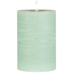 LED rustik bloklys <br><br> Lysegrn <br><br> ST m/ 3 str. <br><br>