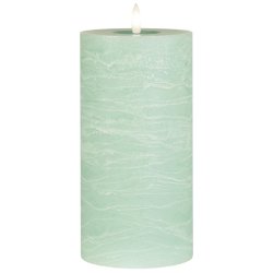 LED rustik bloklys <br><br> Lysegrn <br><br> ST m/ 3 str. <br><br>