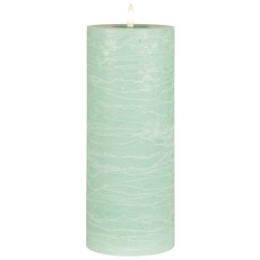 LED rustik bloklys <br><br> Lysegrn <br><br> 10 / h25 cm <br><br>