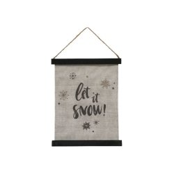 Lrred til ophng <br><br> Let it snow <br><br> 30 x 22 cm