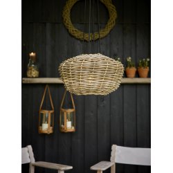 UFO rattan lampe <br><br> Kubu <br><br> 50 x H30 cm <br><br> Uden fatning/ledning <br><br>