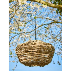 UFO rattan lampe <br><br> Kubu <br><br> 50 x H30 cm <br><br> Uden fatning/ledning <br><br>