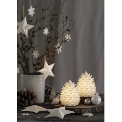 LED Koglelys <br><br> 2-pk <br><br> Hvid <br><br> h 10 cm <br><br> inkl. batterier  <br><br>