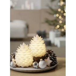 LED Koglelys <br><br> 2-pk <br><br> Hvid <br><br> h 10 cm <br><br> inkl. batterier  <br><br>